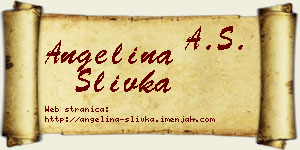 Angelina Slivka vizit kartica